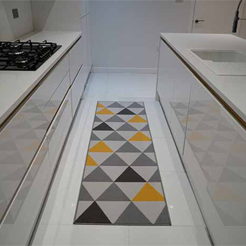 Desire Rugs Havana Light Gold Geometric Anti Slip Door Mat 90 x 57cm Image 4