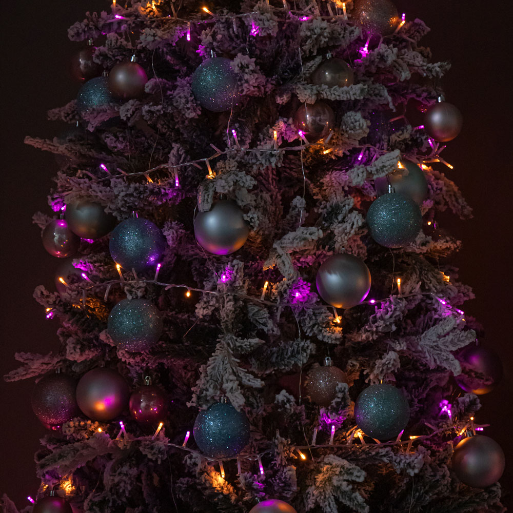 Samuel Alexander TreeBrights 1500 Rainbow LED Clear Cable Christmas String Lights 37.5m Image 5