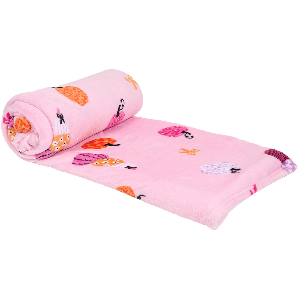 Bowtique Pumpkins Family Throw Pink Image 3