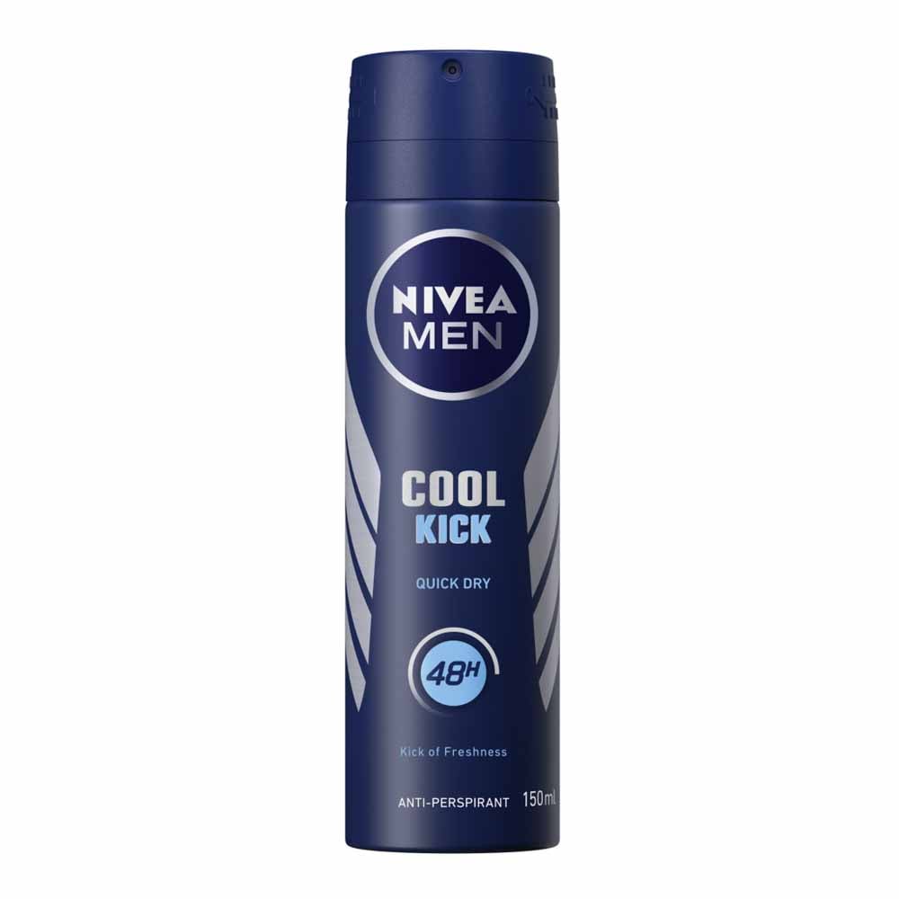 Nivea Men Cool Kick Anti Perspirant Deodorant Case of 6 x 150ml Image 2