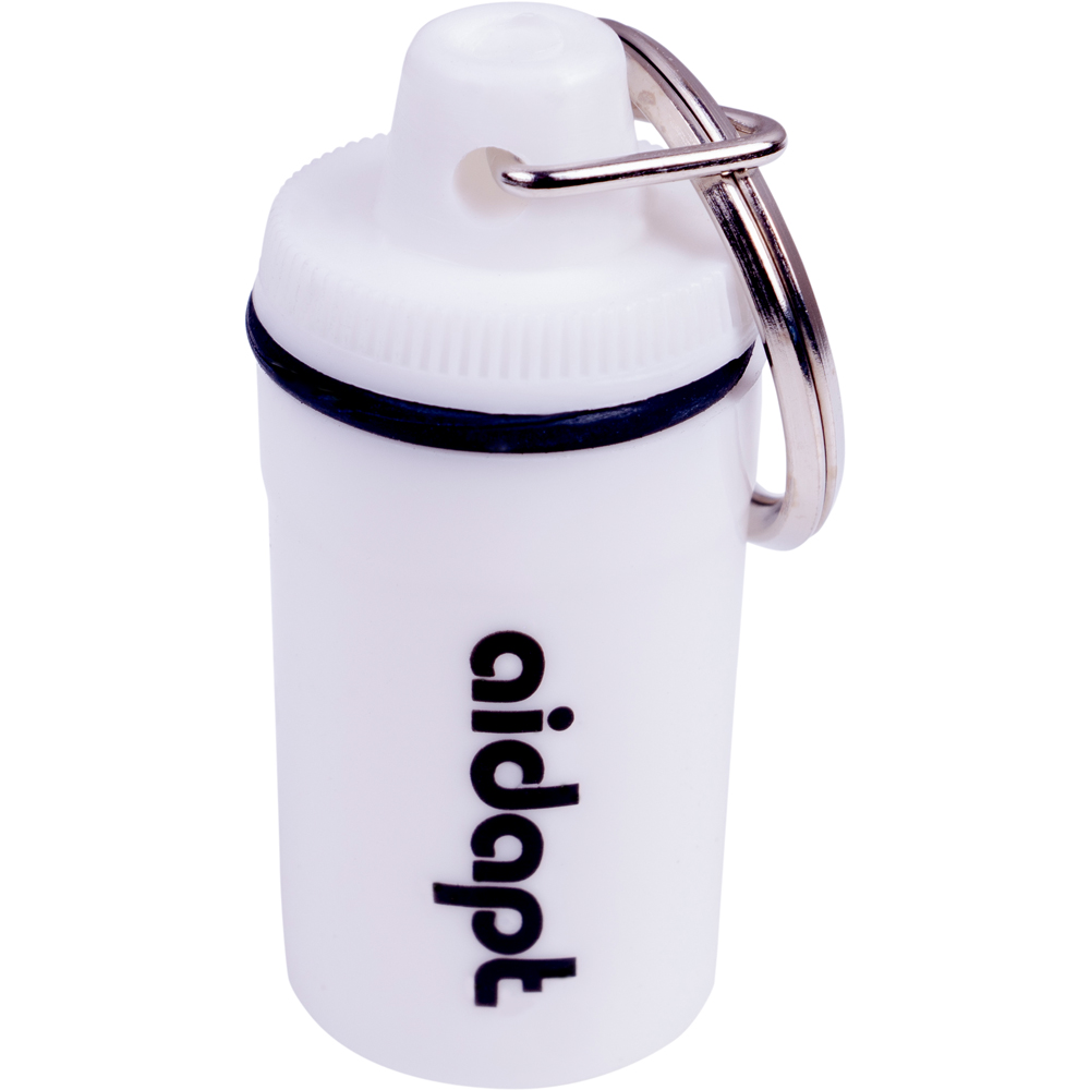 Aidapt White Pill Box with Keyring Image 1