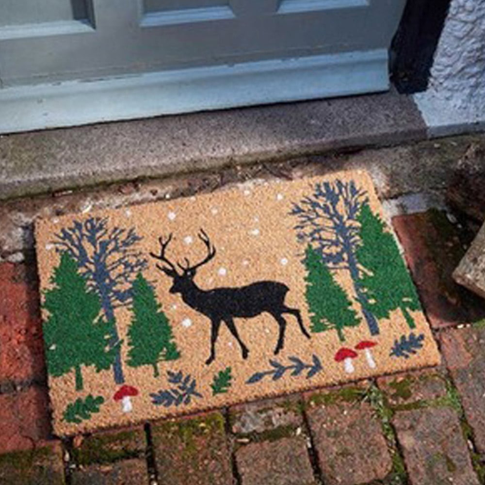 Marco Paul Stag Christmas Doormat Image 2