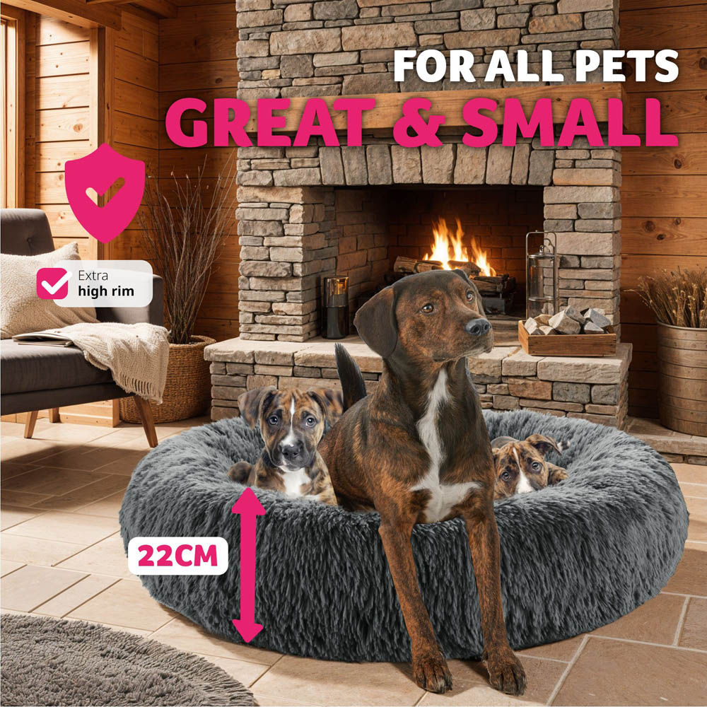 tectake Maja Grey Dog Bed 70 x 70cm Image 8