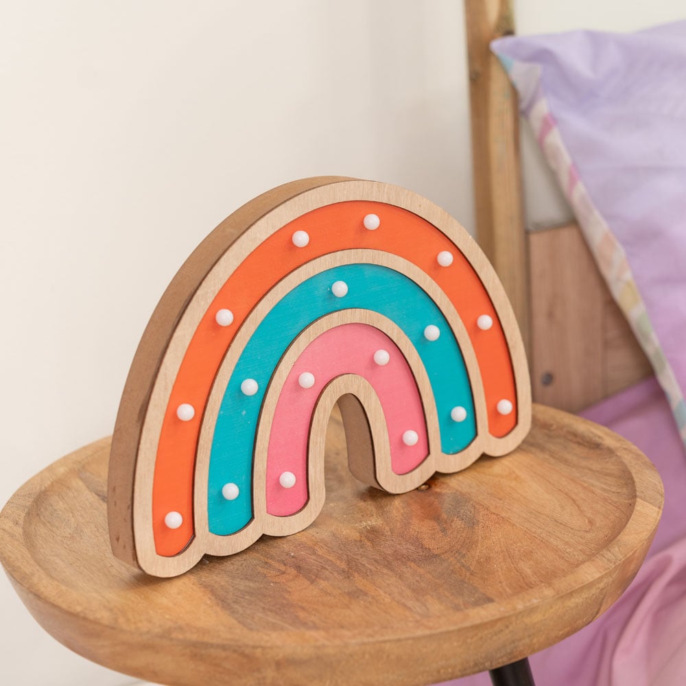 ValueLights Rainbow LED Kids Nursery Table Lamp Image 3