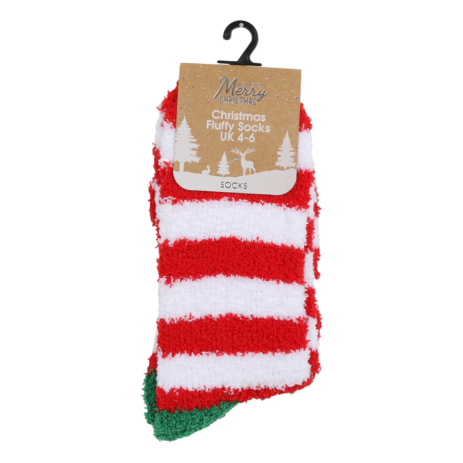 Ladies Christmas Fluffy Socks Image 4