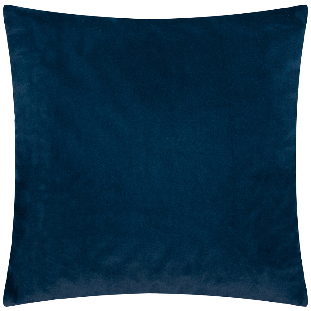 Paoletti Savoy Navy Stripe Velvet Reversible Cushion 50 x 50cm Image 3