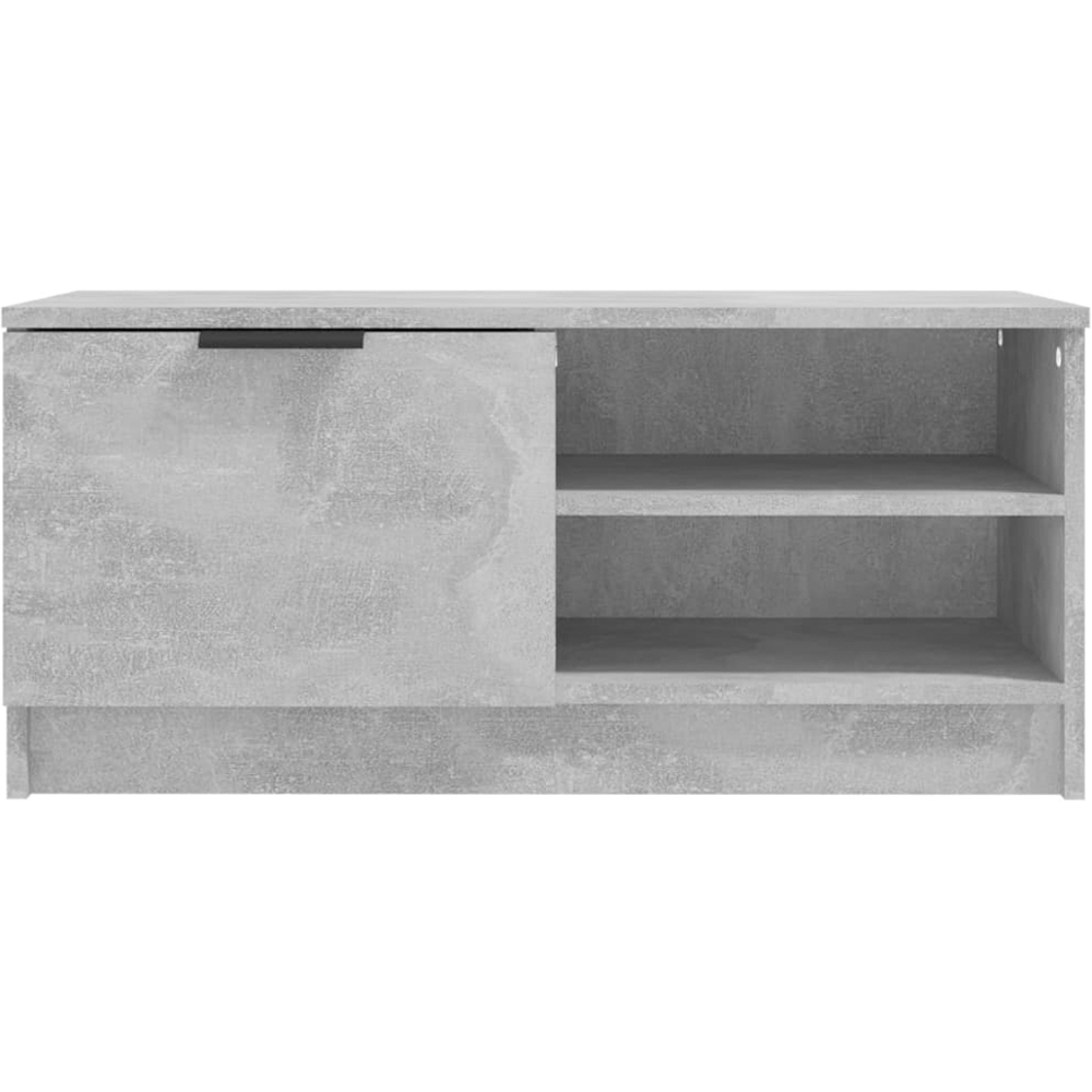 vidaXL 2 Door 4 Shelf Concrete Grey TV Cabinet Set of 2 Image 5