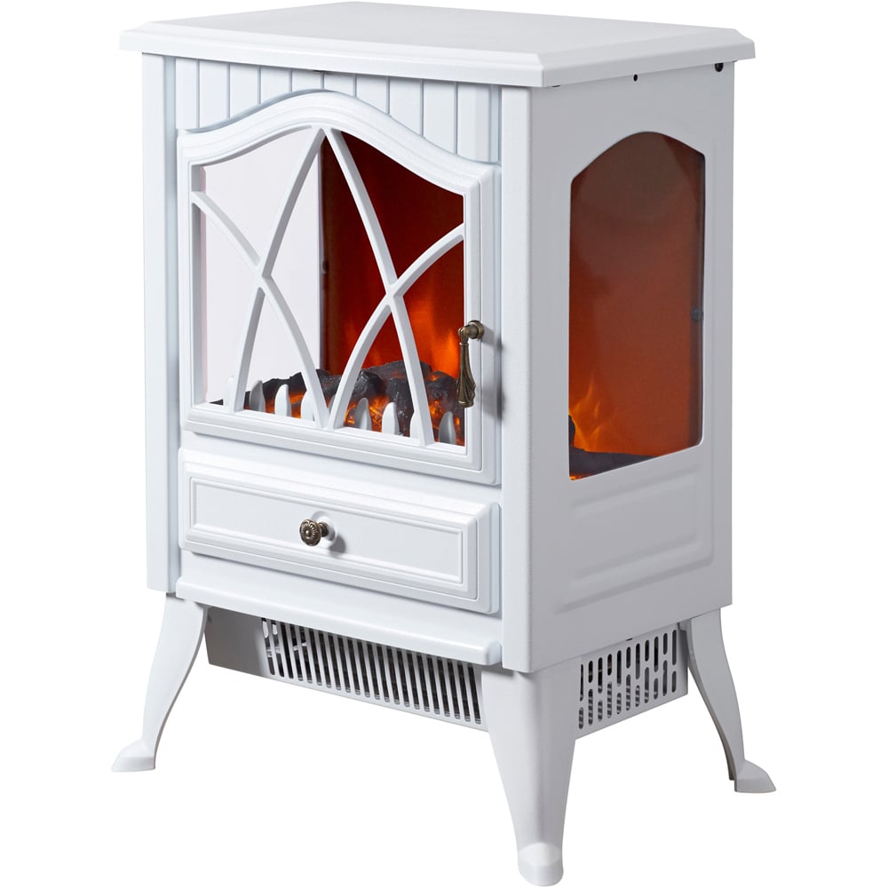Neo Black Electric Flame Effect Fire Heater 1800W Image 1