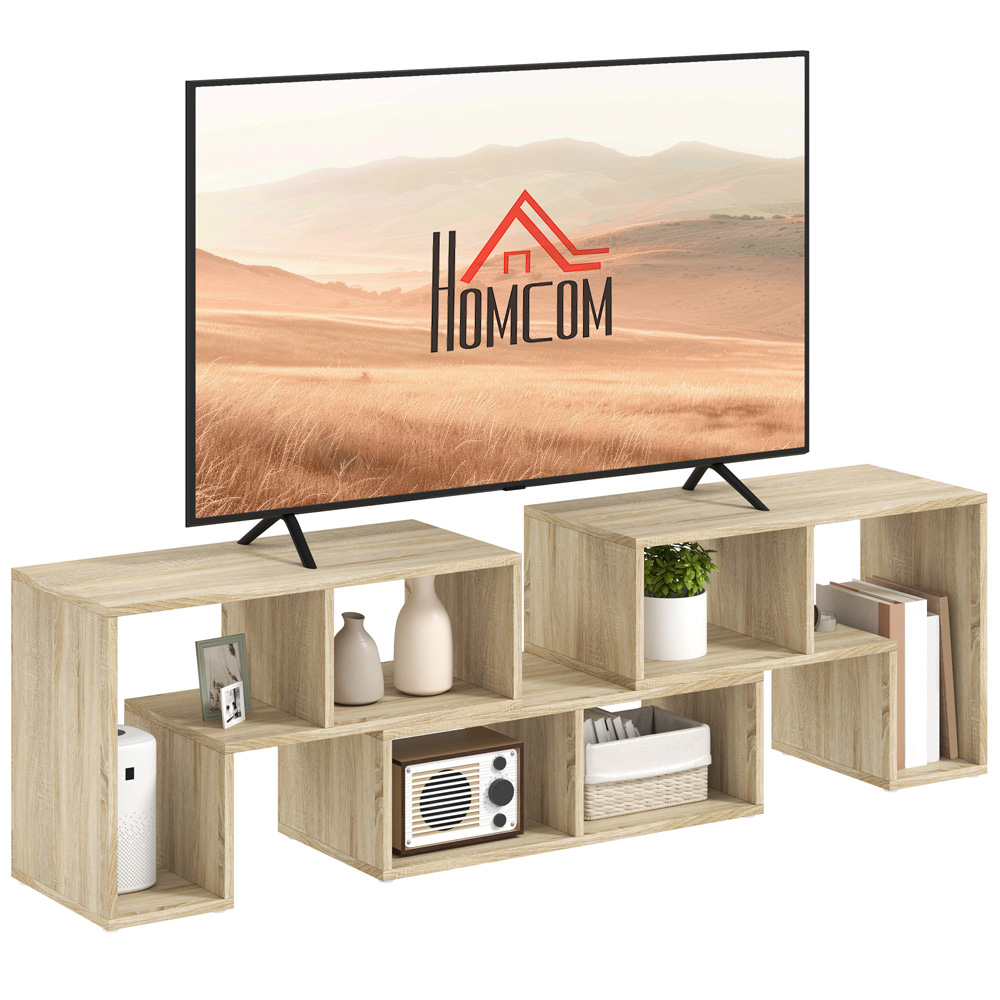 HOMCOM Grey Modular TV Unit Image 2