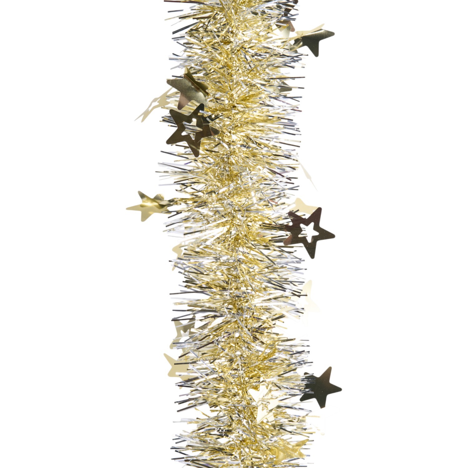 Gold and Silver Star Tinsel Image 2
