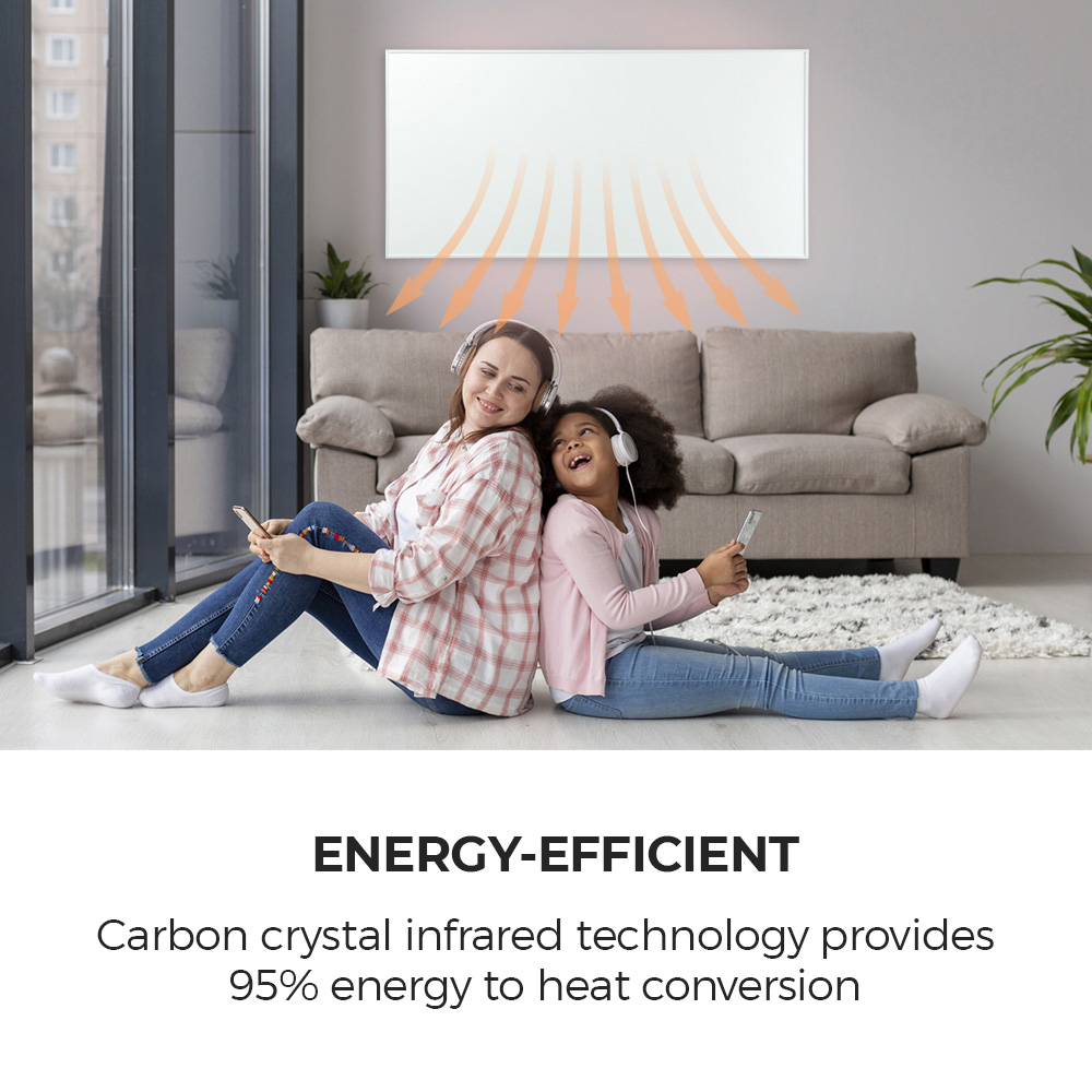 ENER-J 720W Infrared Plug In Wi-Fi Thermostat Heating Panel 1200 x 600mm Image 4