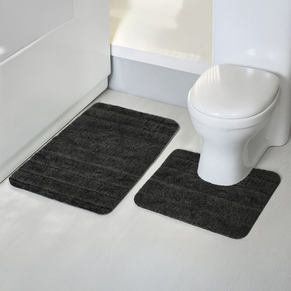 Velosso Lexington Black Bath Mat Set Image 2