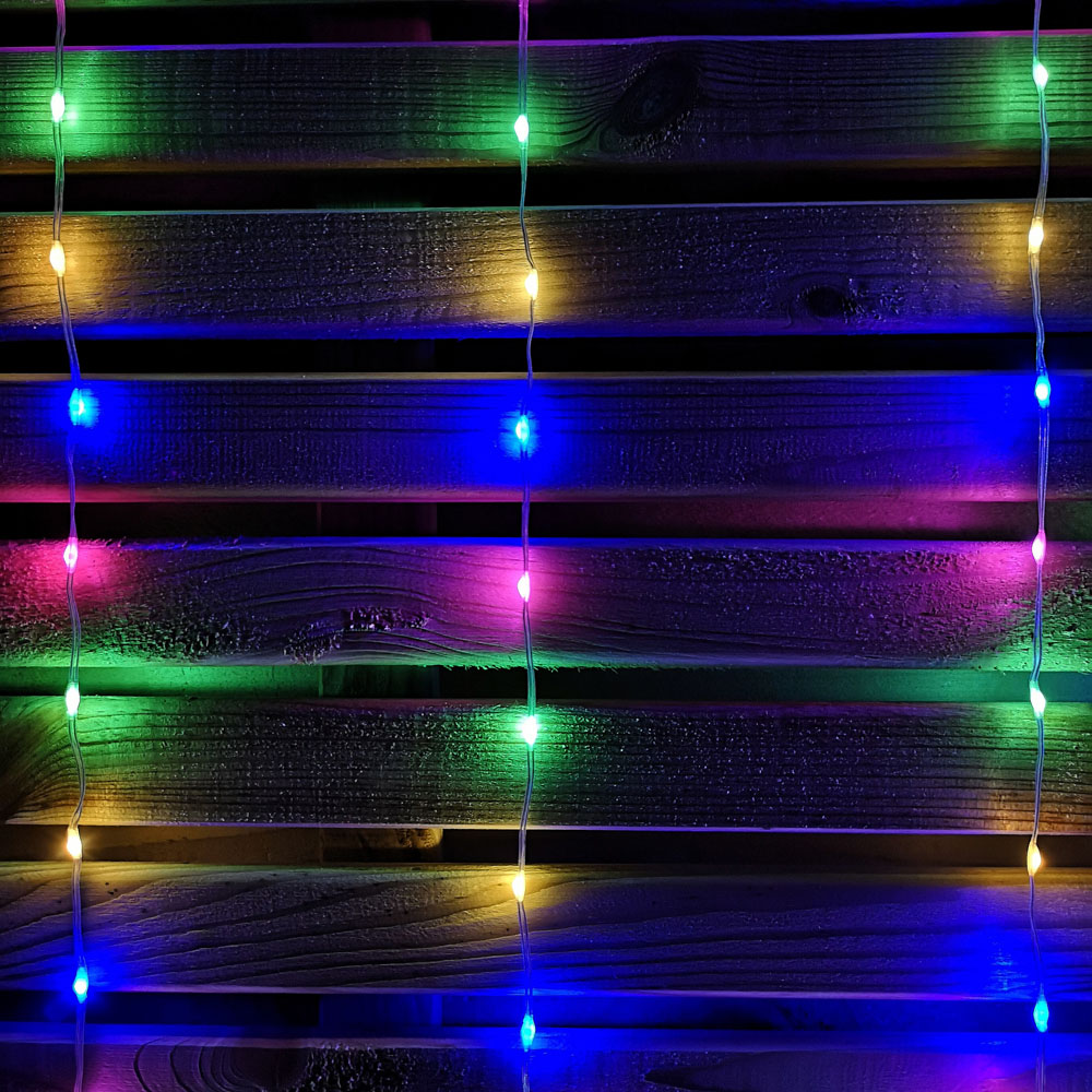 Samuel Alexander 256 Multicolour LED Star Curtain Lights Image 5
