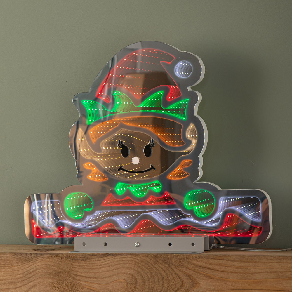 Samuel Alexander Multicolour Infinity LED Light Up Elf Girl Christmas Decoration Image 7