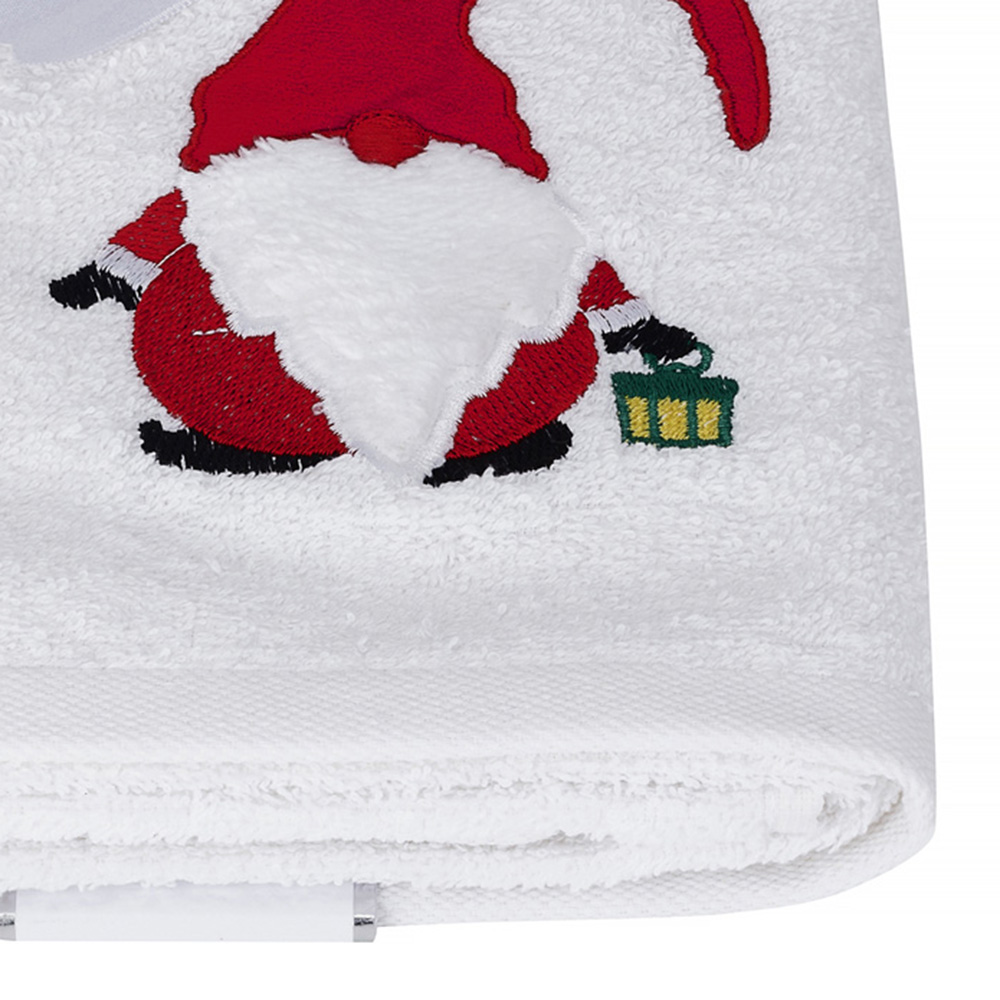 Bellissimo Cotton Home Embroidered Gonk Hand Towel 2 Pack Image 3