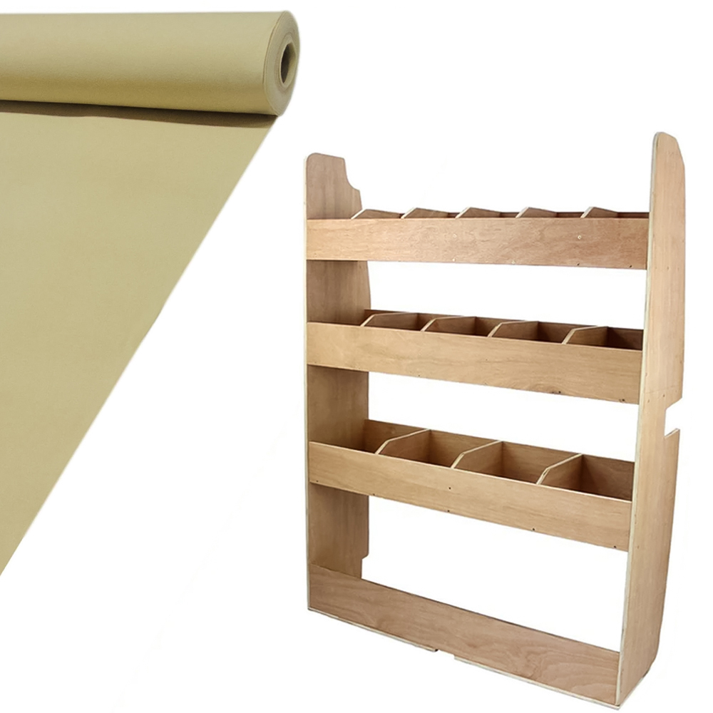 Monster Shop 11m2 Wheat Van Lining Glue and Ford Transit Custom Rack Image 1