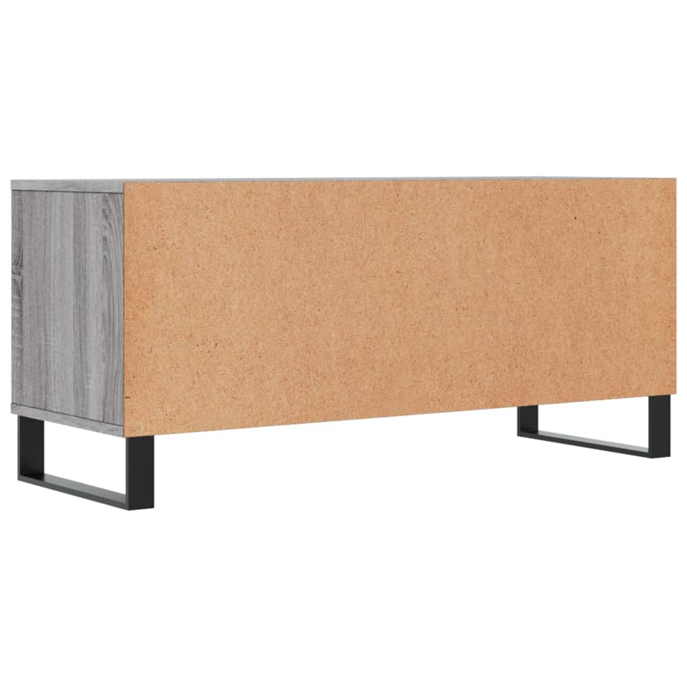 vidaXL 2 Door 2 Shelf Grey Sonoma TV Cabinet Image 8