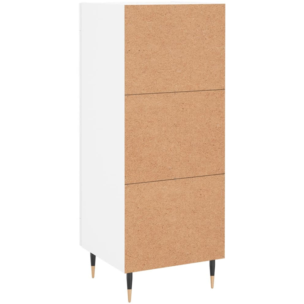 vidaXL Single Door White Sideboard Image 8