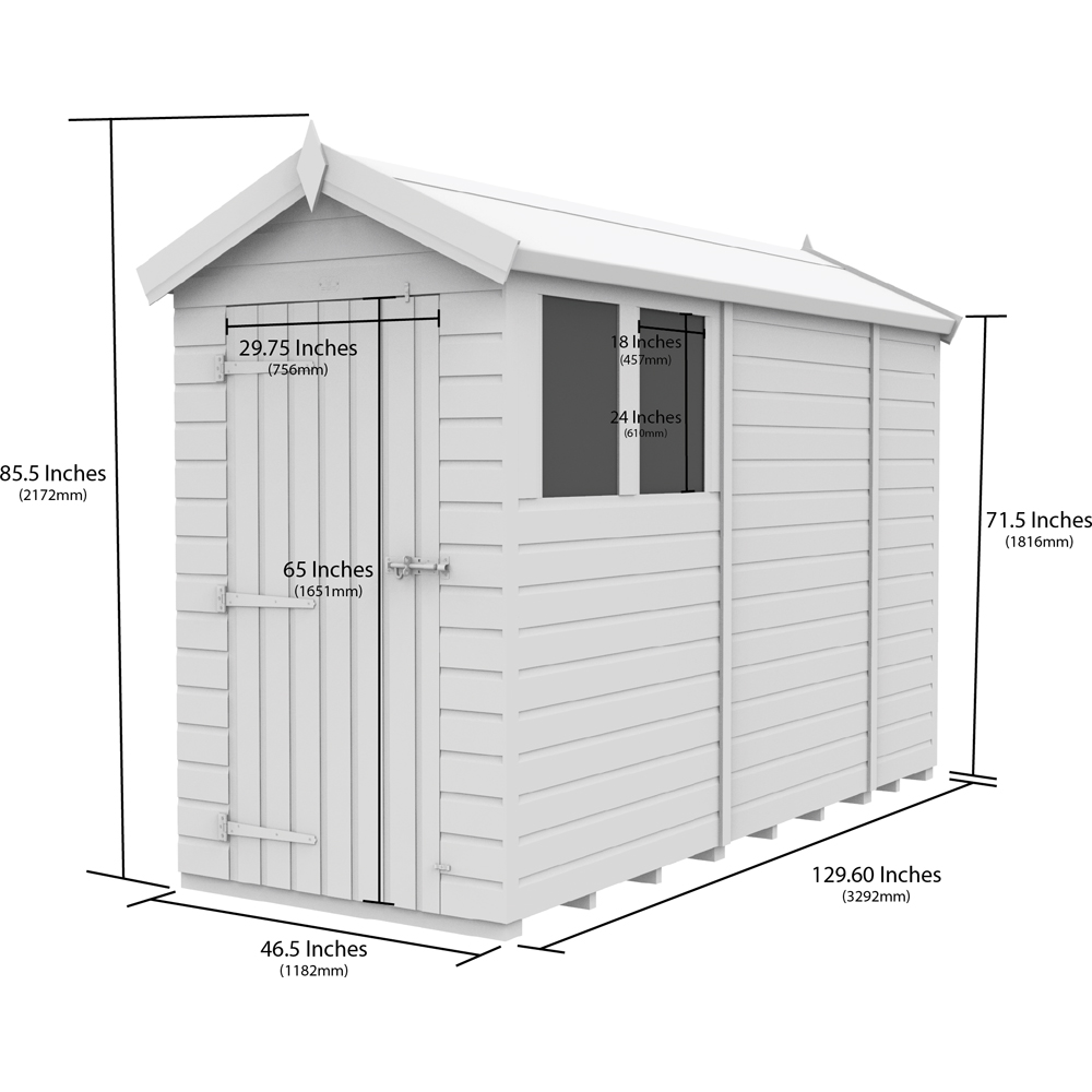 DIY Sheds 4 x 11ft Tongue and Groove Timber Apex Garden Shed Image 9