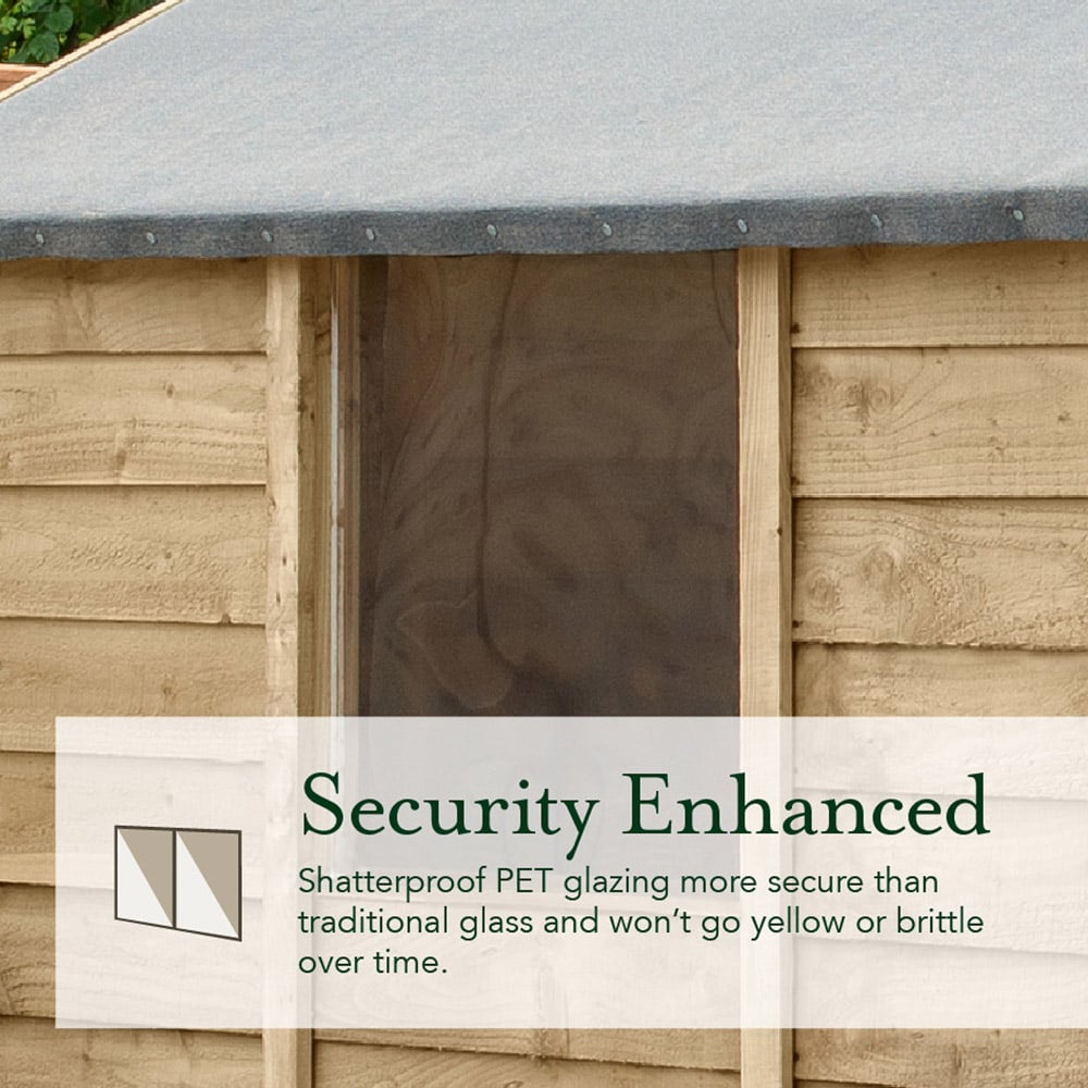 Forest Garden 4LIFE 8 x 6ft Pent Shed Image 5