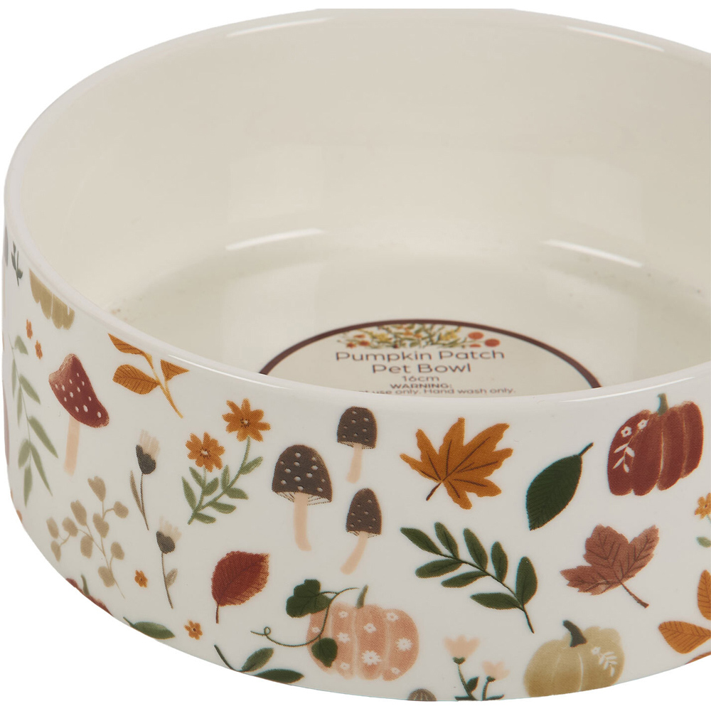 Pumpkin Patch Design Pet Bowl Image 5