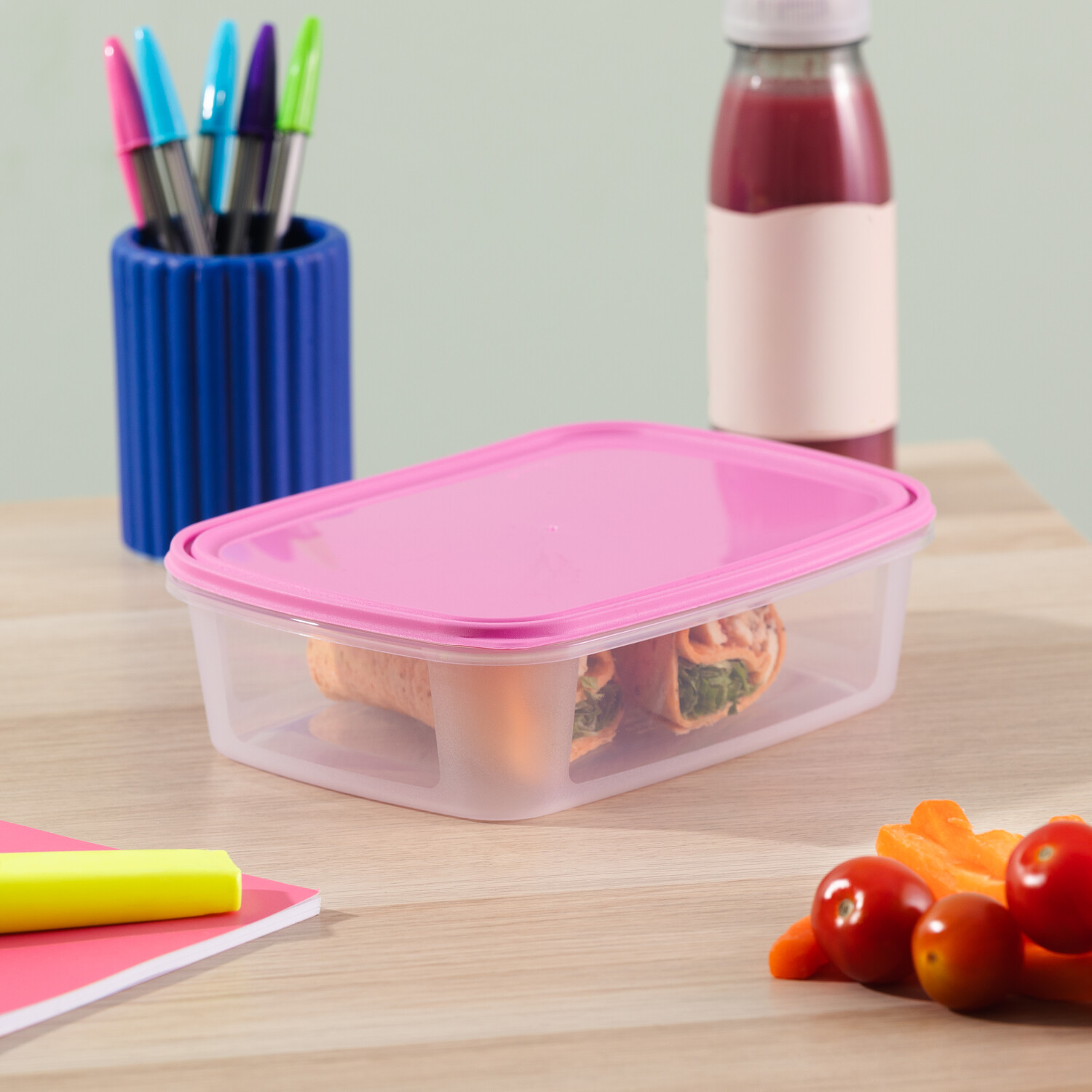 Pack of 4 Wham Food Boxes Pink Image 2