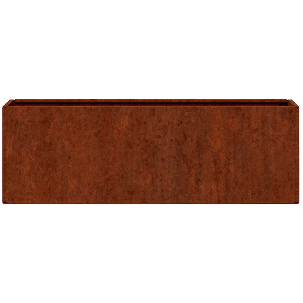 vidaXL Brown Corten Steel Garden Wall Planter 17 x 53 x 10cm 2 Pack Image 3