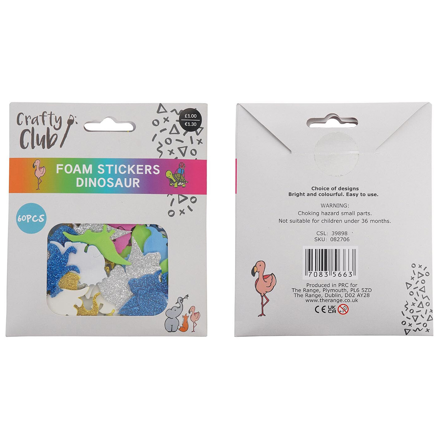 Crafty Club Foam Stickers Dinosaur or Princess Image 3