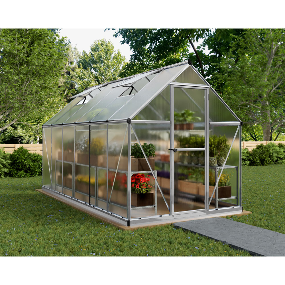 Palram Canopia Mythos Silver 6 x 12ft Greenhouse Image 2
