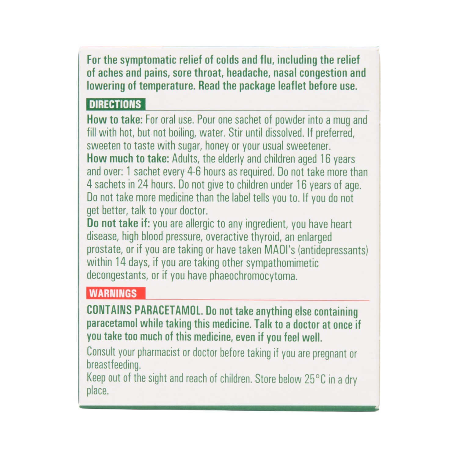 Lemsip Max Cold and Flu Hot Drink Sachets Image 3