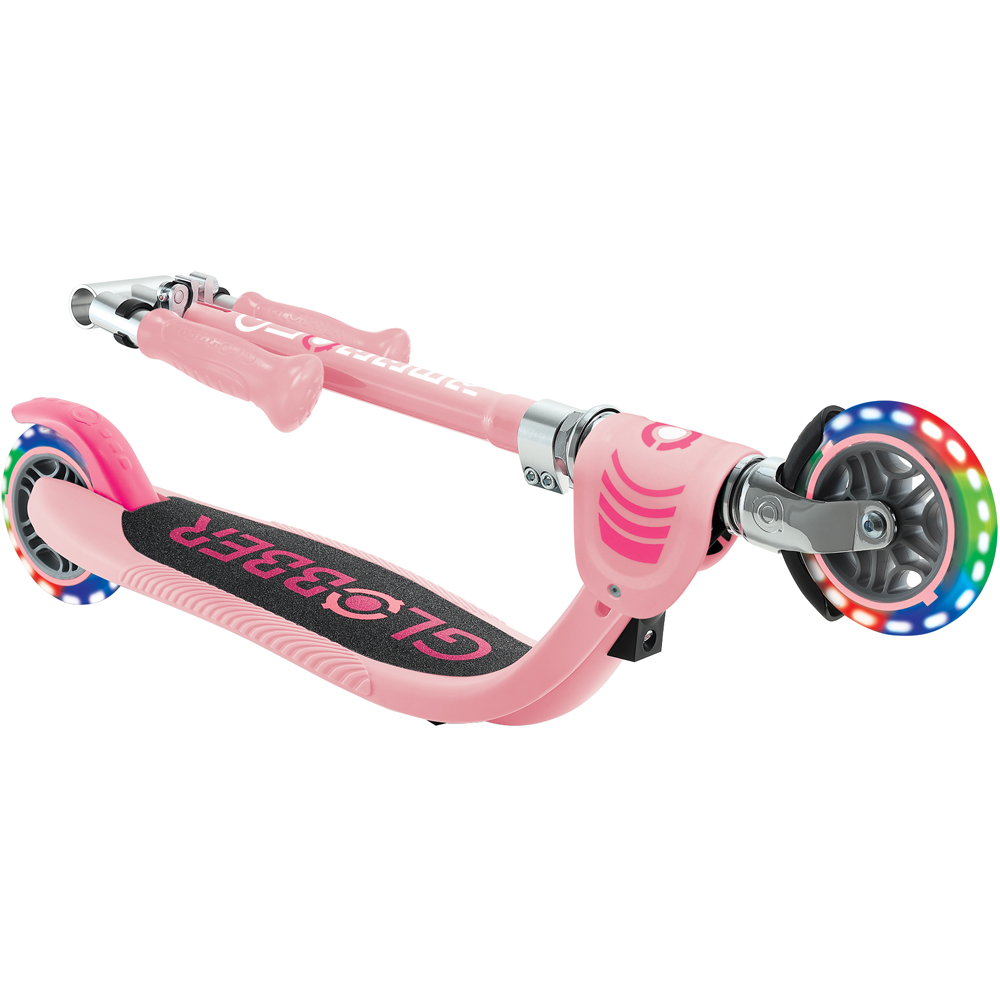 Globber Flow Pastel Pink Foldable Scooter with LED Light Image 4
