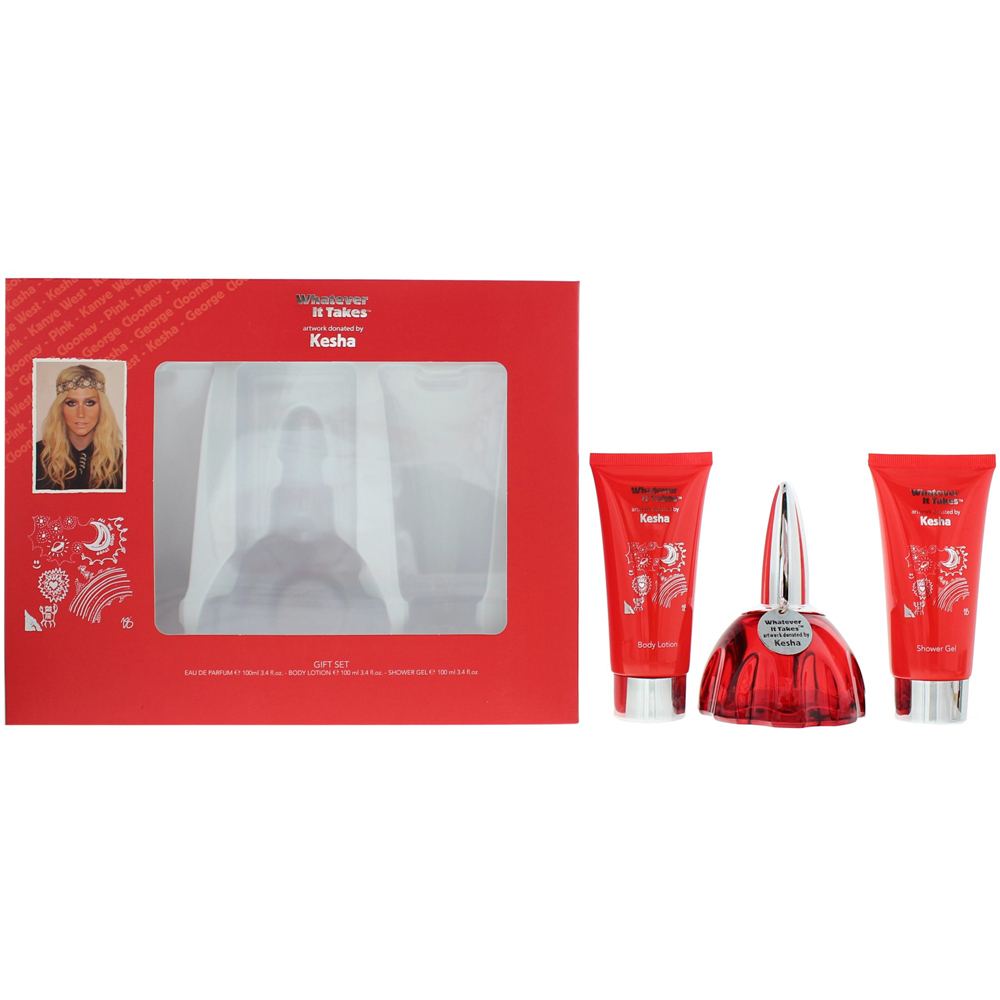 Kesha Whatever It Takes Eau de Toilette 100ml 3 Piece Gift Set Image