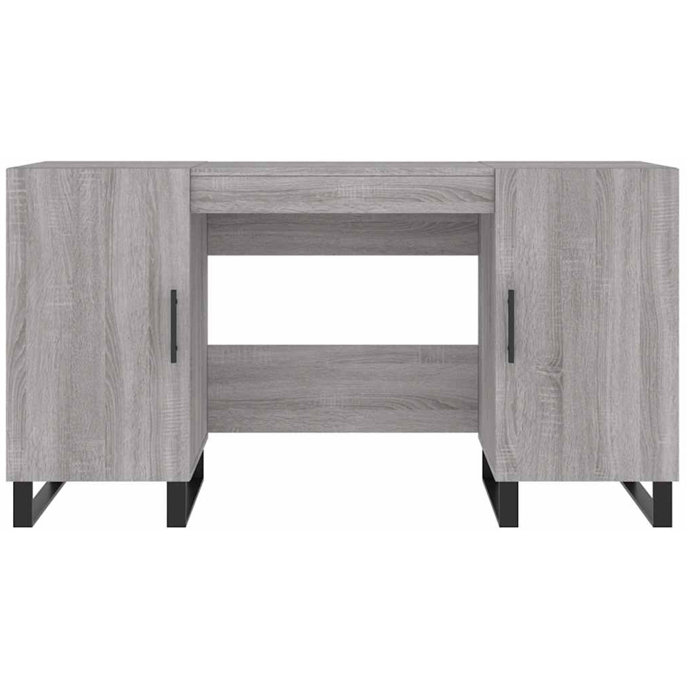 vidaXL 2 Door Computer Desk Grey Sonoma Image 5