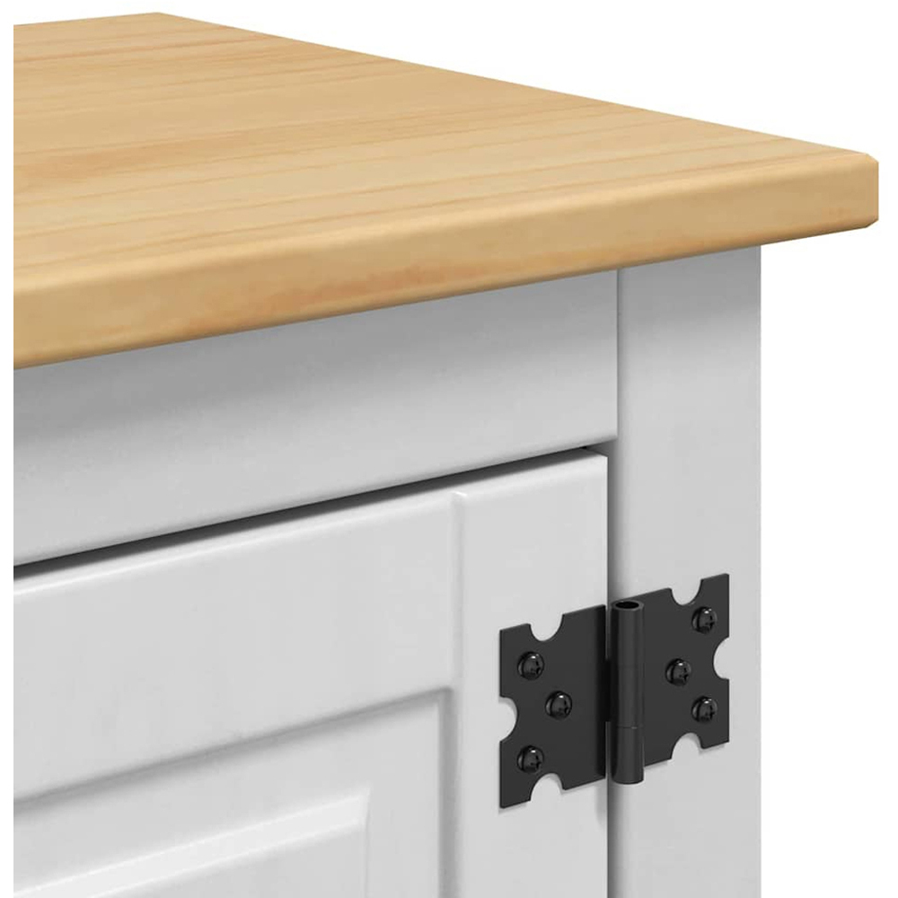 vidaXL 2 Door Single Shelf Corona White Hanging Cabinet Image 8