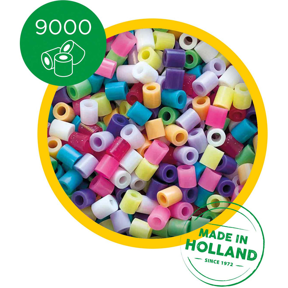 SES Creative Beedz Trendy Colour Mix Iron On Bead 9000 Piece Image 4
