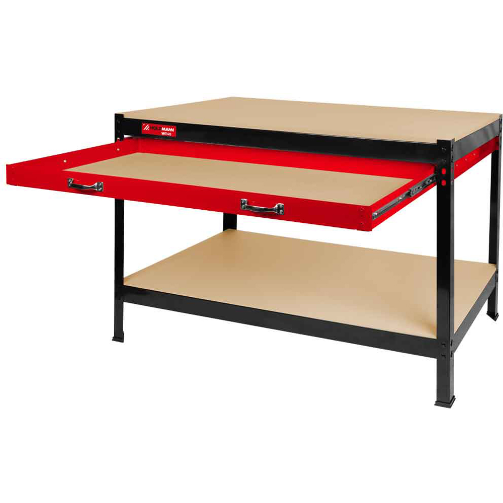 Holzmann WT40 Single Drawer Single Shelf Workbench 121 x 60cm Image 3