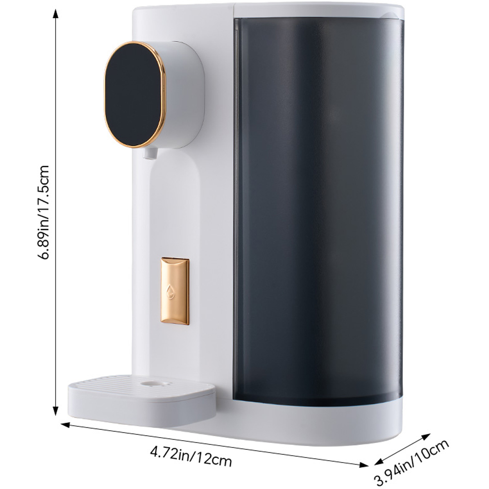 Living and Home White Rechargeable Wall-Mounted Mouthwash Dispenser with 2 Cups 600ml Image 6