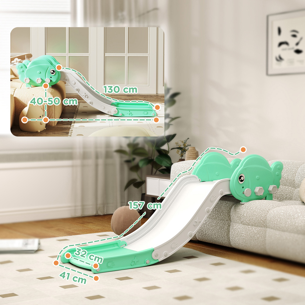 Tommy Toys AIYAPLAY Kids Green Extended Sofa and Bed Slide Image 9