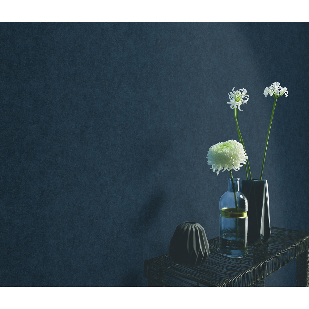 Erismann Elysium Dynamic Flower Petroleum Wallpaper Image 3