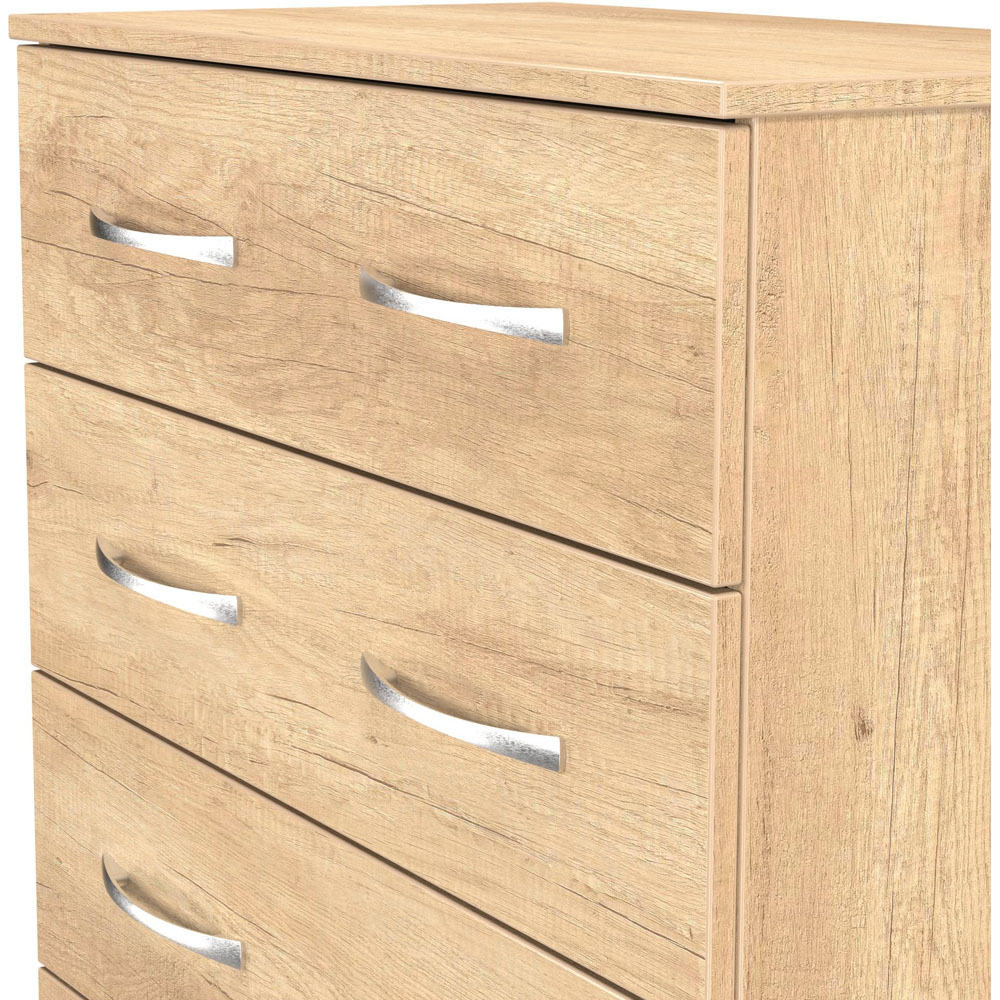 Crowndale Avon 4 Drawer Nebraska Oak Chest of Drawers Ready Assembled Image 5