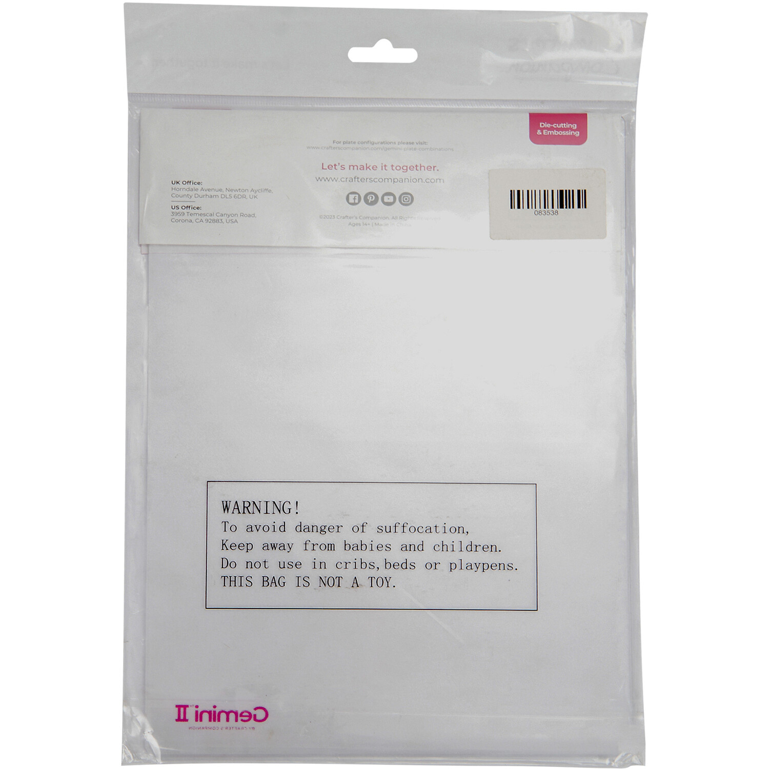 Crafter's Companion Gemini II Accessories Plastic Shim Image 7