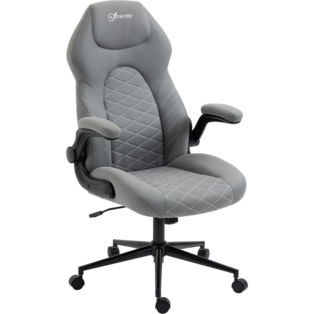 Portland Light Grey Swivel Office Computer Chair Image 2