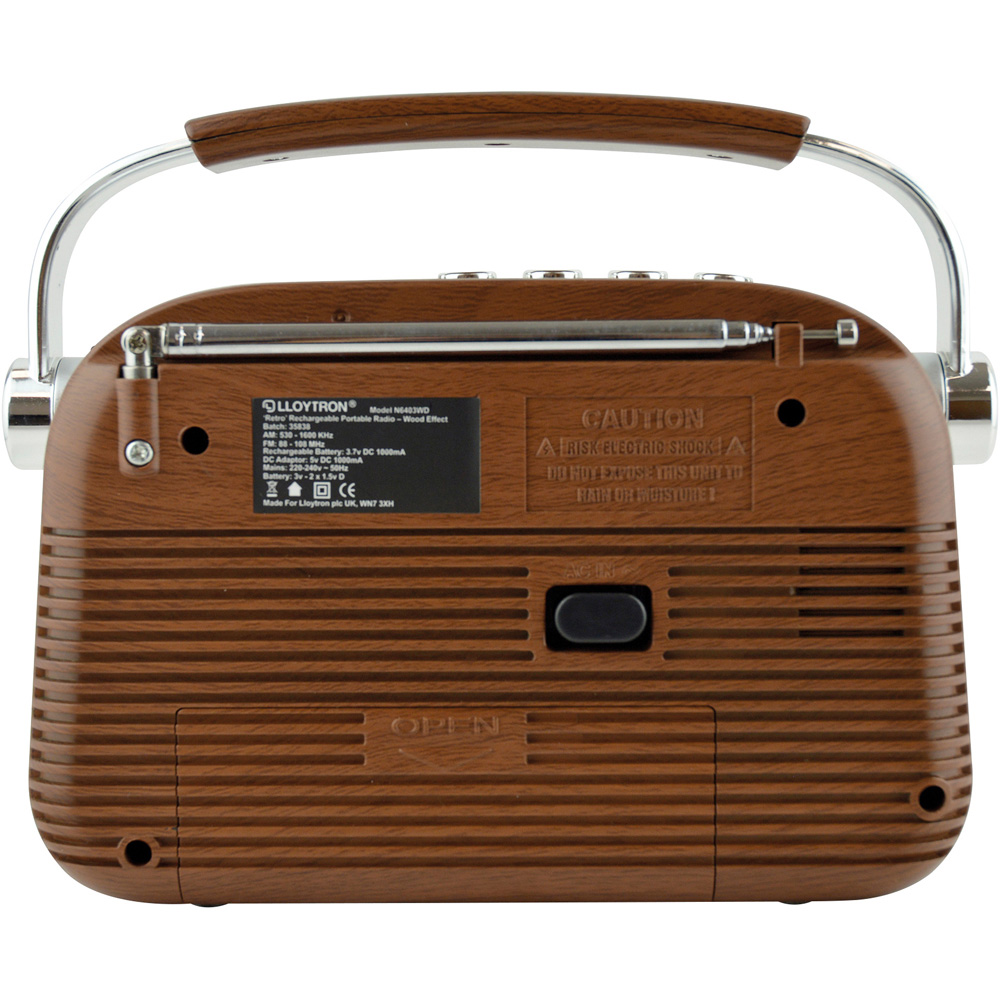 Lloytron Vintage Portable Radio with Bluetooth Image 5