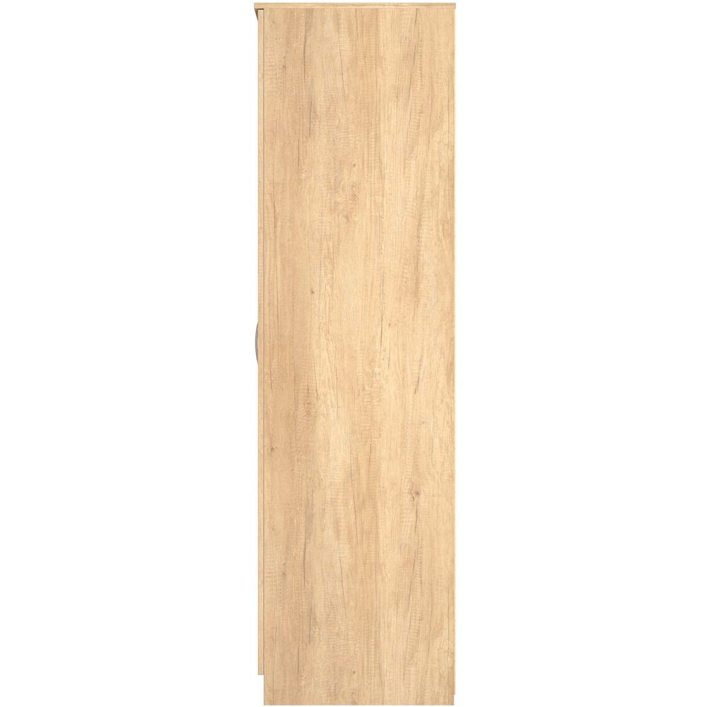 Crowndale Avon 2 Door Nebraska Oak Wardrobe Ready Assembled Image 3