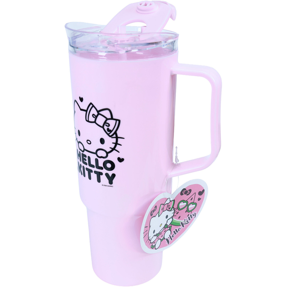 Hello Kitty Tumbler with Straw and Handle Pink Image 6