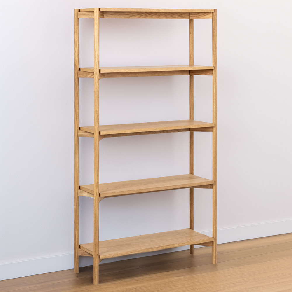 Florence Braidwood 4 Shelf Oak Bookcase Image 1