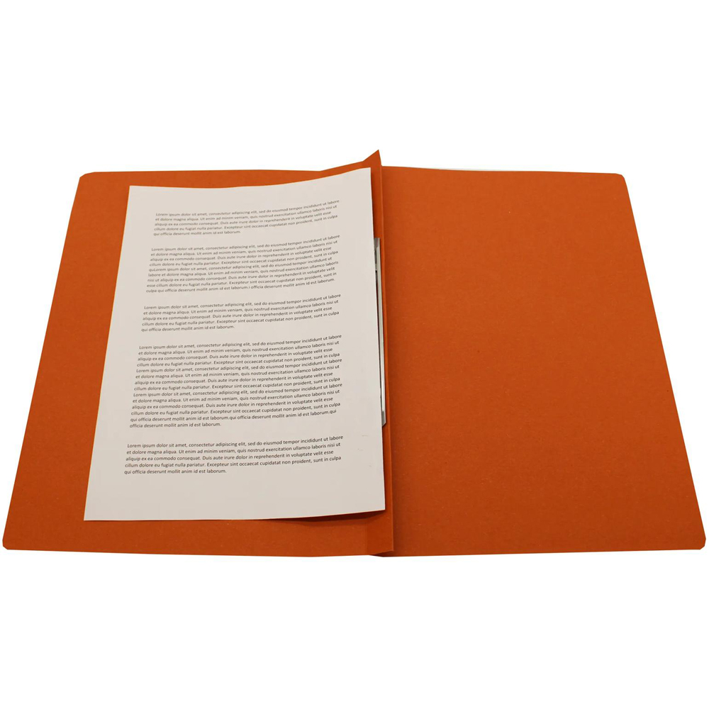 Exacompta 285gsm Orange Foolscap Spiral File 25 Pack Image 7