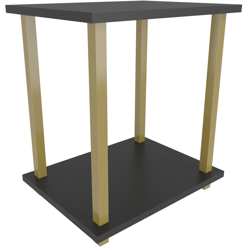 Decorotika Gurnee Gold and Anthracite Side Table Image 2