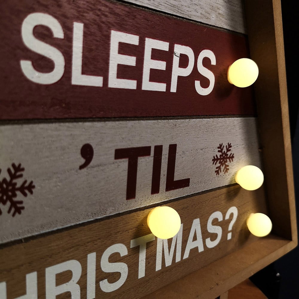 Samuel Alexander Wooden Christmas Countdown Decoration Image 3