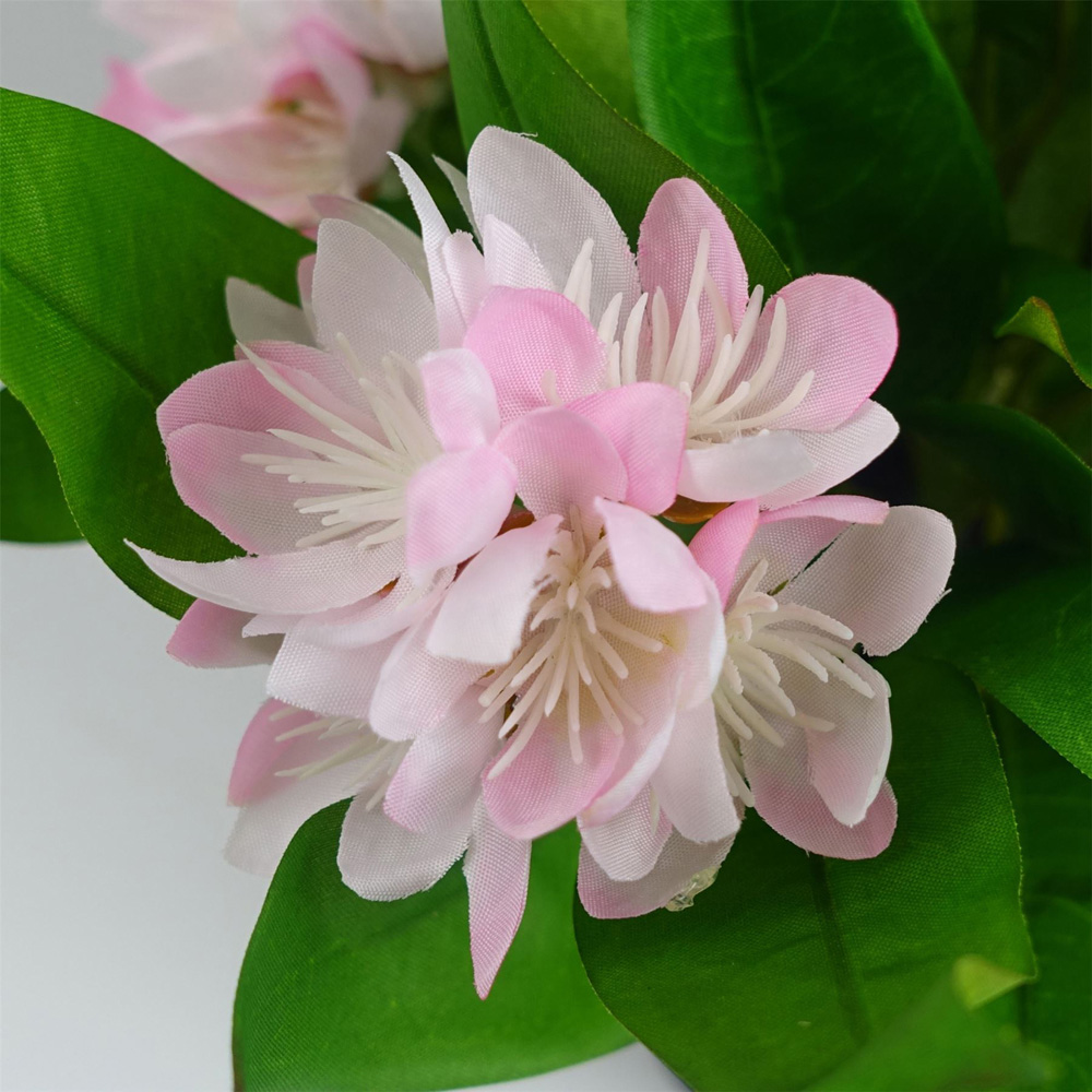 Leaf Light Pink Flower Freesia Artificial Plant 18cm Image 2
